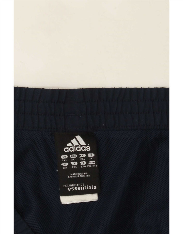 Adidas Herre Climalite Sportshorts 2XL Navy Blue Polyester