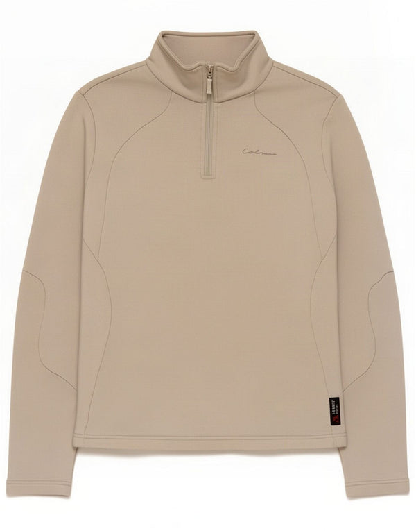Colmar Womens 1/4 Zip Oversized Sweatshirt Jumper UK 6 XS White Polyester