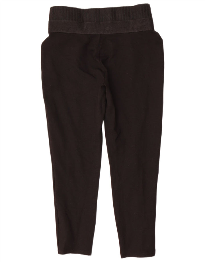 Zara Dame Slim Capri Bukser XL W36 L24 Sort
