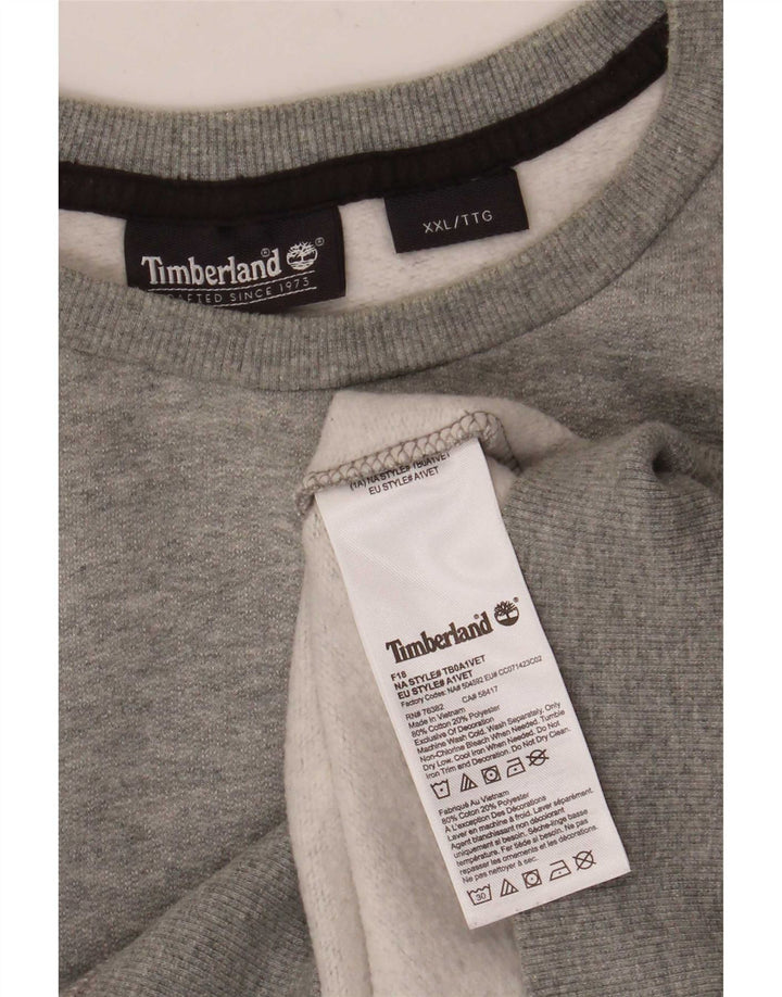 Timberland Herre Sweatshirt Jumper 2XL Grå Flecked Bomuld