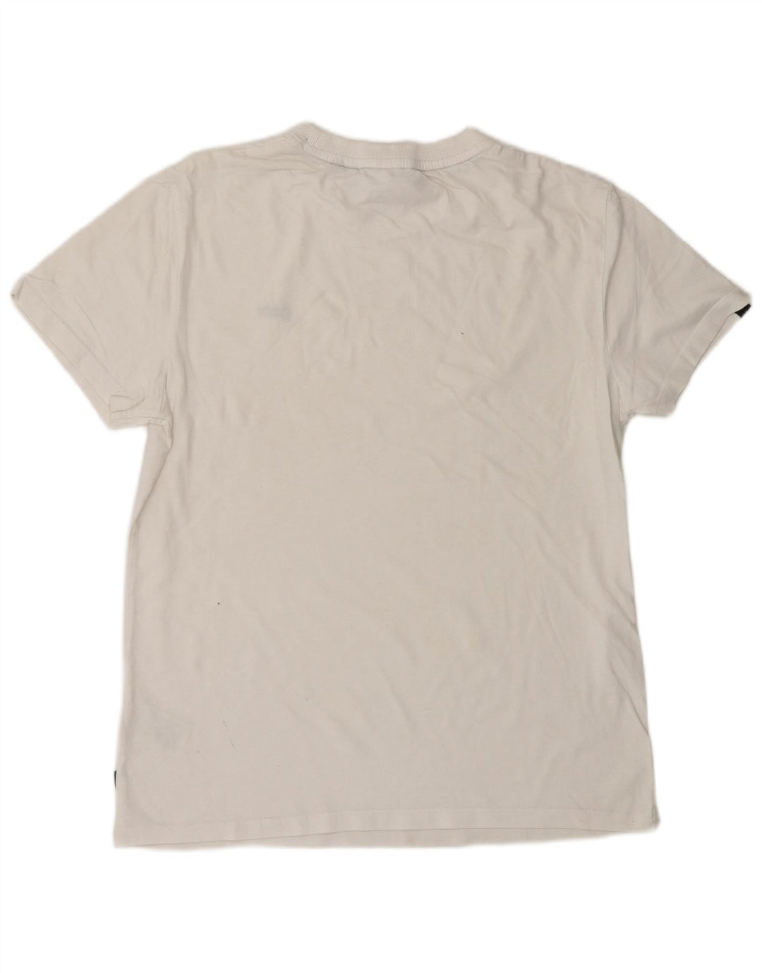 SUPERDRY Herre T-Shirt Top Medium Hvid Bomuld