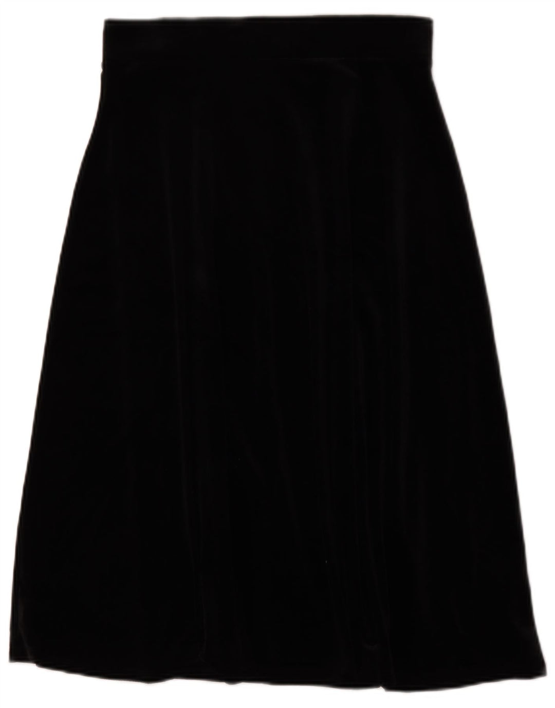 Marks & Spencer Womens Velvet A-Line nederdel UK 12 Medium W30 Black