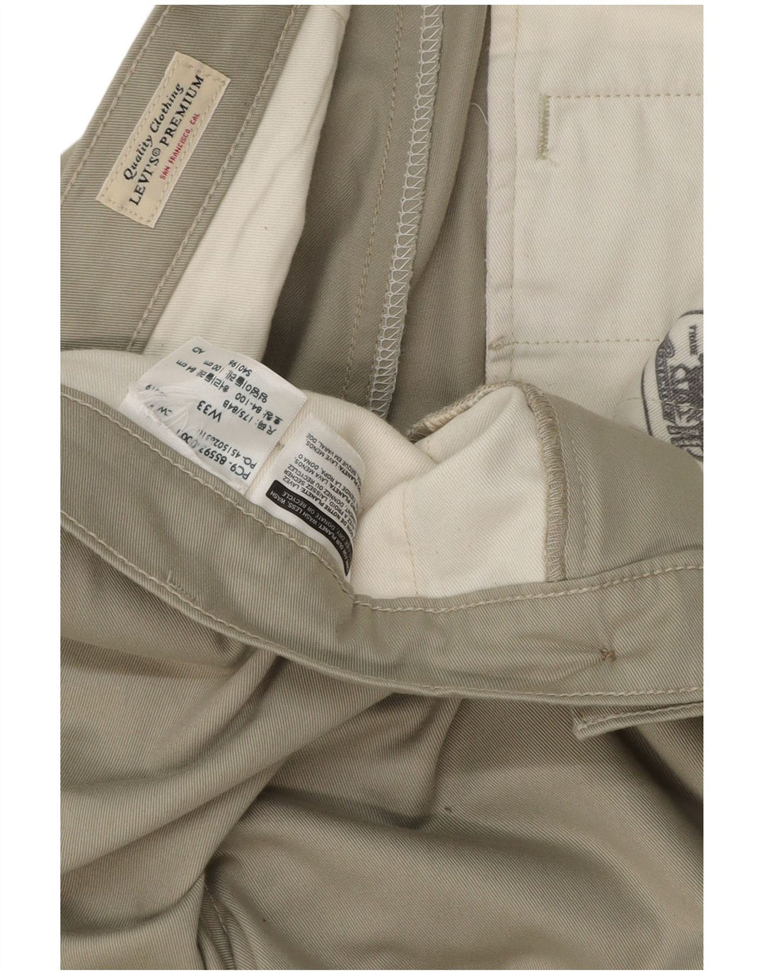 LEVI'S Straight Chino-bukser til mænd W33 L29 Grå