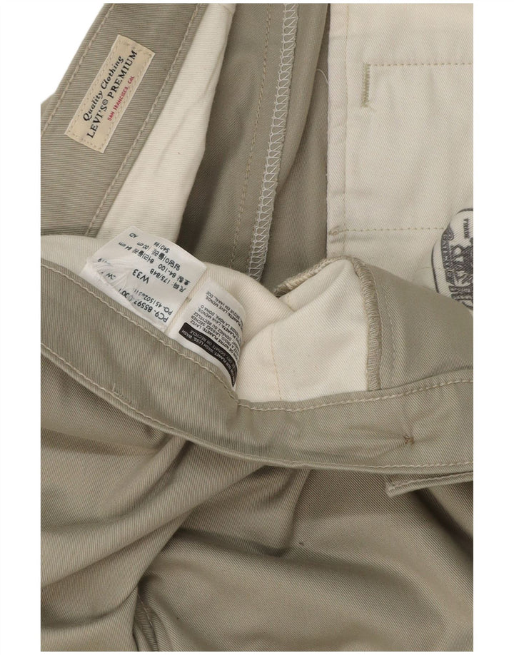 LEVI'S Straight Chino-bukser til mænd W33 L29 Grå