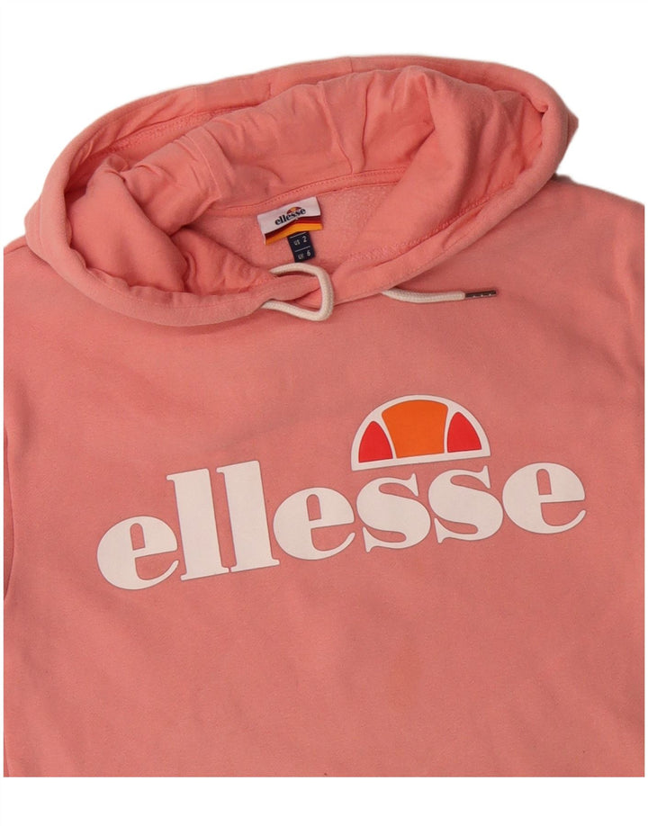 ELLESSE Grafisk hættetrøje til kvinder UK 6 XS Pink