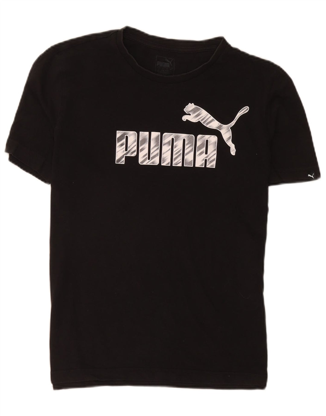 Puma Herre Grafisk T-Shirt Top Lille Sort