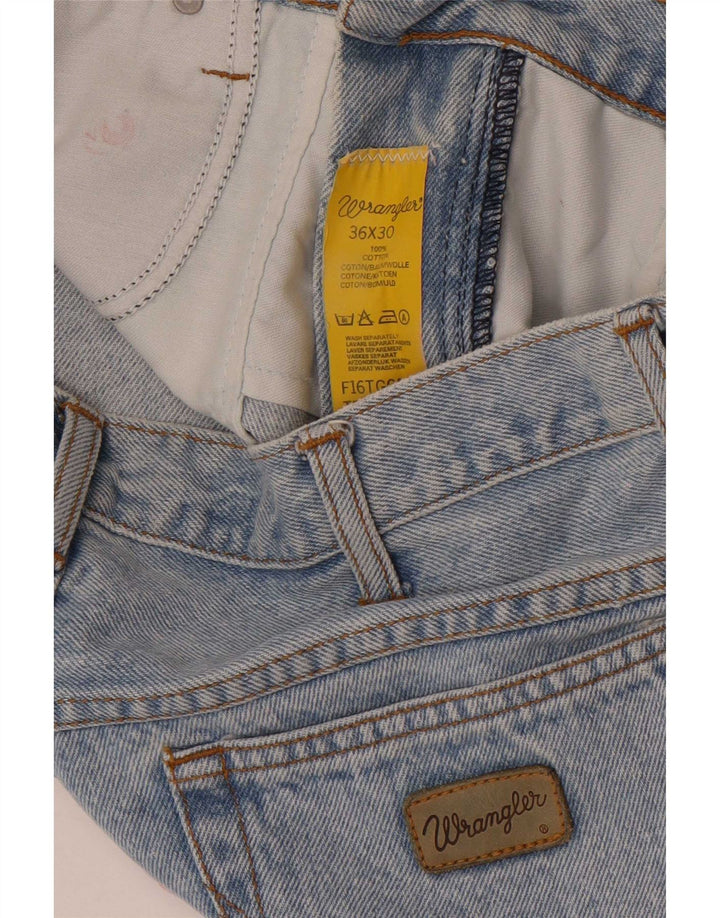 Wrangler Straight Jeans til mænd W36 L30 blå bomuld