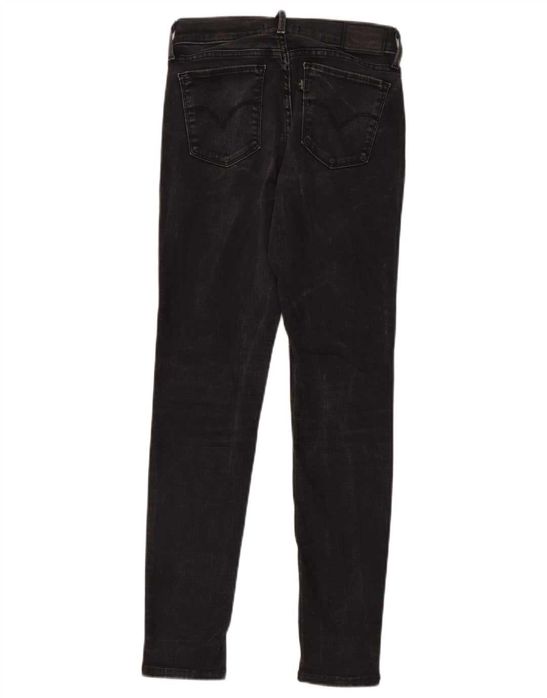 LEVI'S Dame 710 Super Skinny Jeans W28 L28 Sort Bomuld