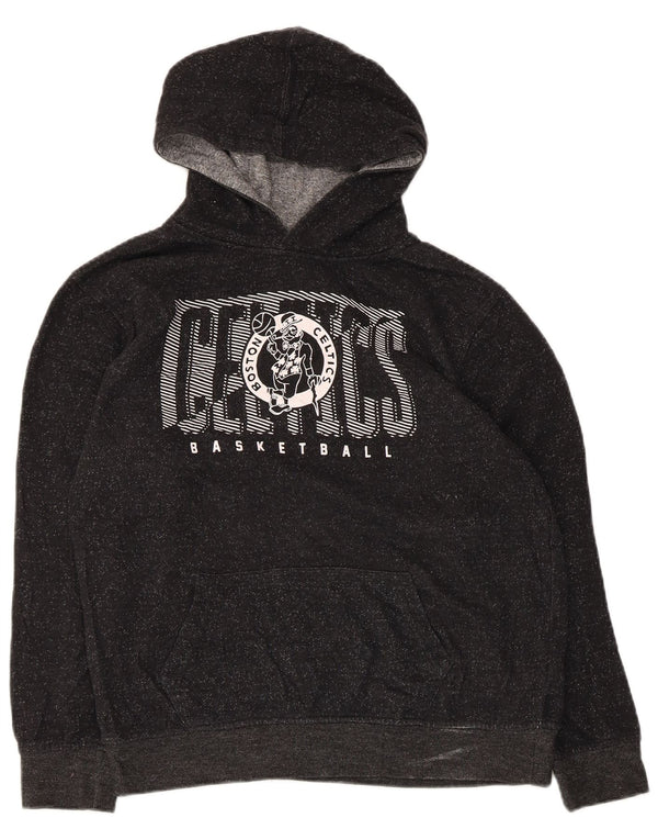 NBA Boys Boston Celtics Grafisk Hoodie Jumper 13-14 år XL Sort Flecked