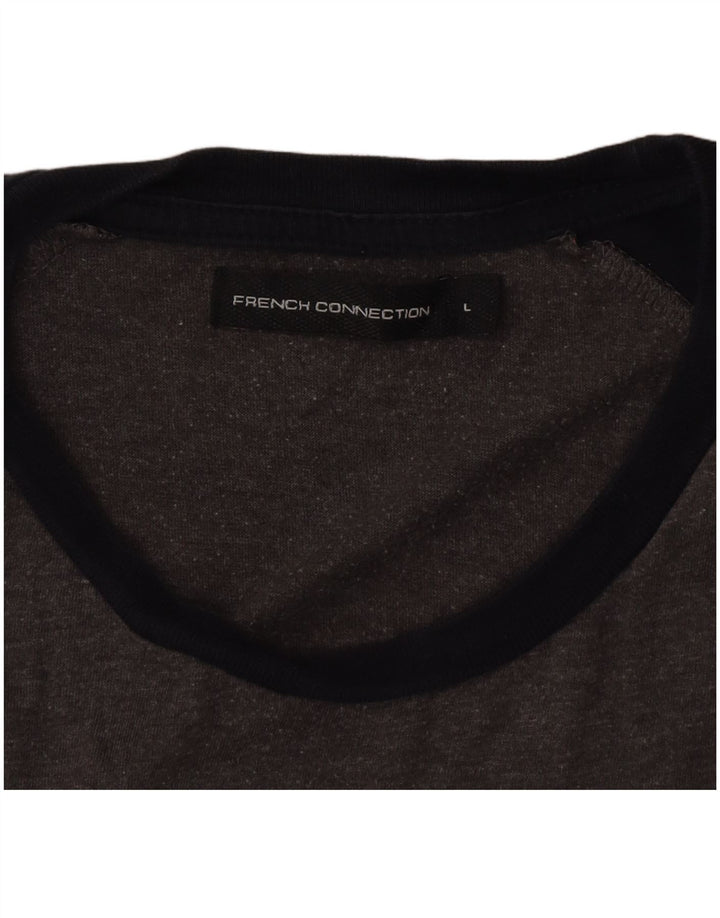 French Connection Herre Regular Fit T-Shirt Top Stor Grå