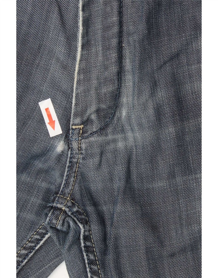 Zara Straight Jeans til mænd EU 42 Large W32 L30 Blå Bomuld