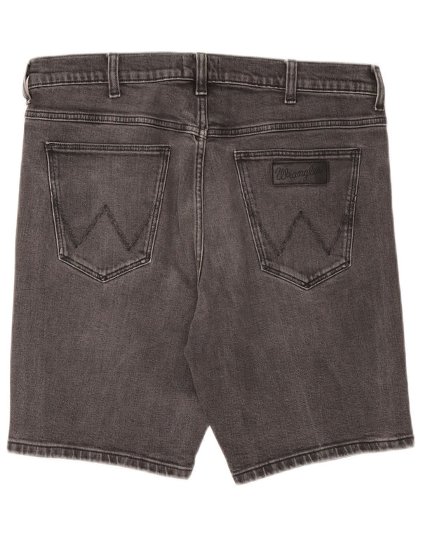 Wrangler Mens Regular Fit Denim Shorts W34 Large Grey Cotton