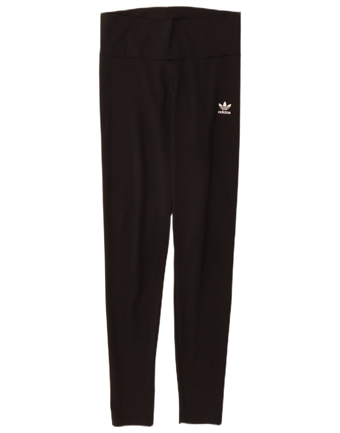 ADIDAS Grafiske Leggings til kvinder UK 12 Medium Sort Polyester