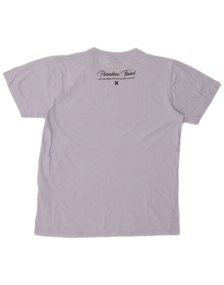 HURLEY Herre grafisk T-shirt Top Medium Blue Bomuld