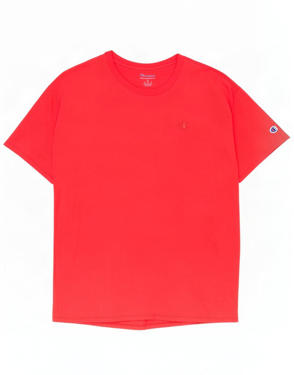 Champion Herre T-Shirt Top XL Rød Bomuld