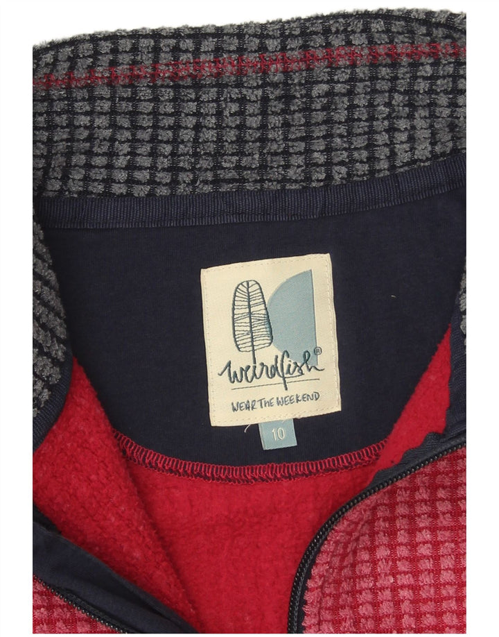 Weird Fish Womens Oversized træningsdragt Topjakke UK 10 Lille rød polyester