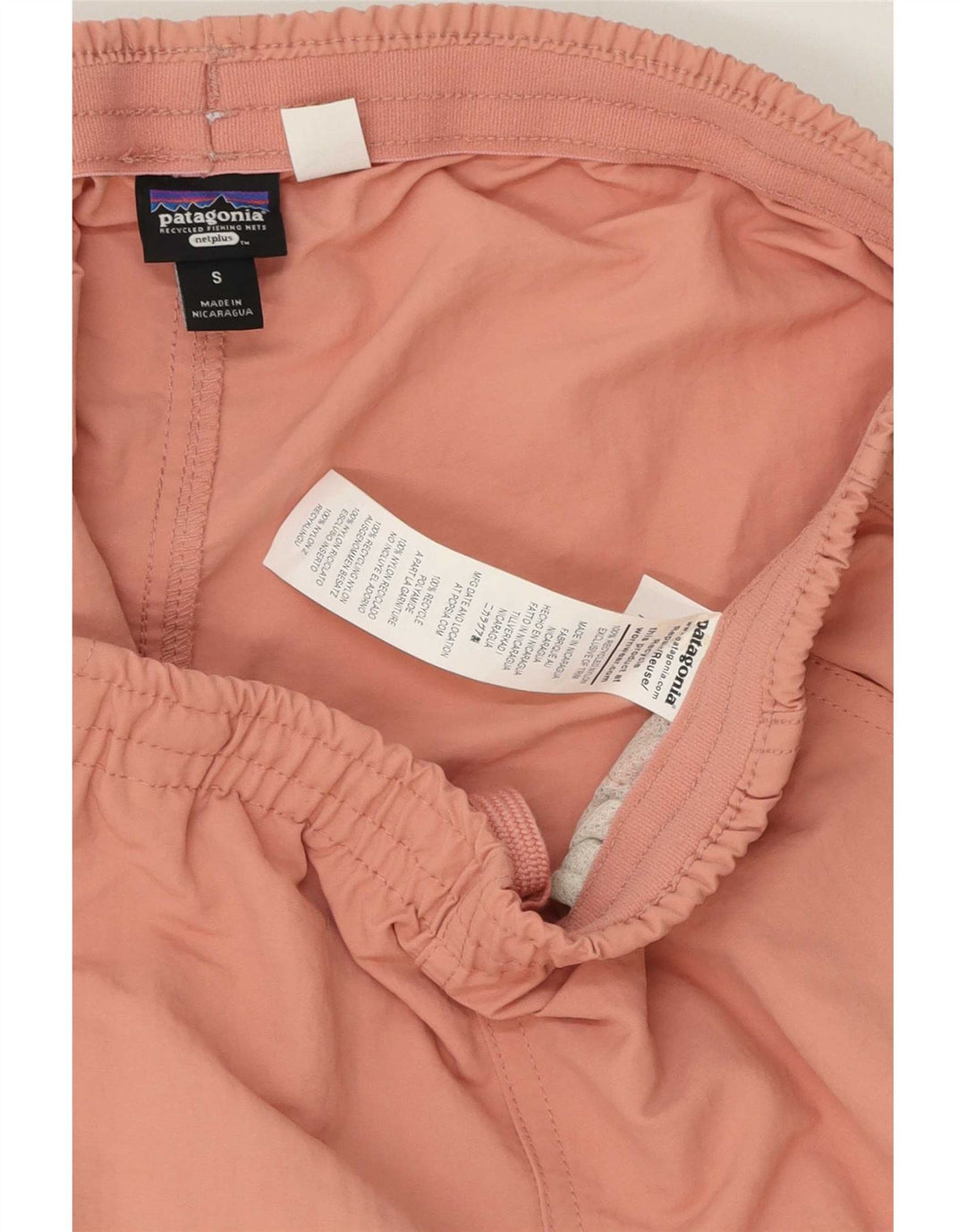 Patagonia Dame Sports Shorts UK 10 Small Pink Polyester