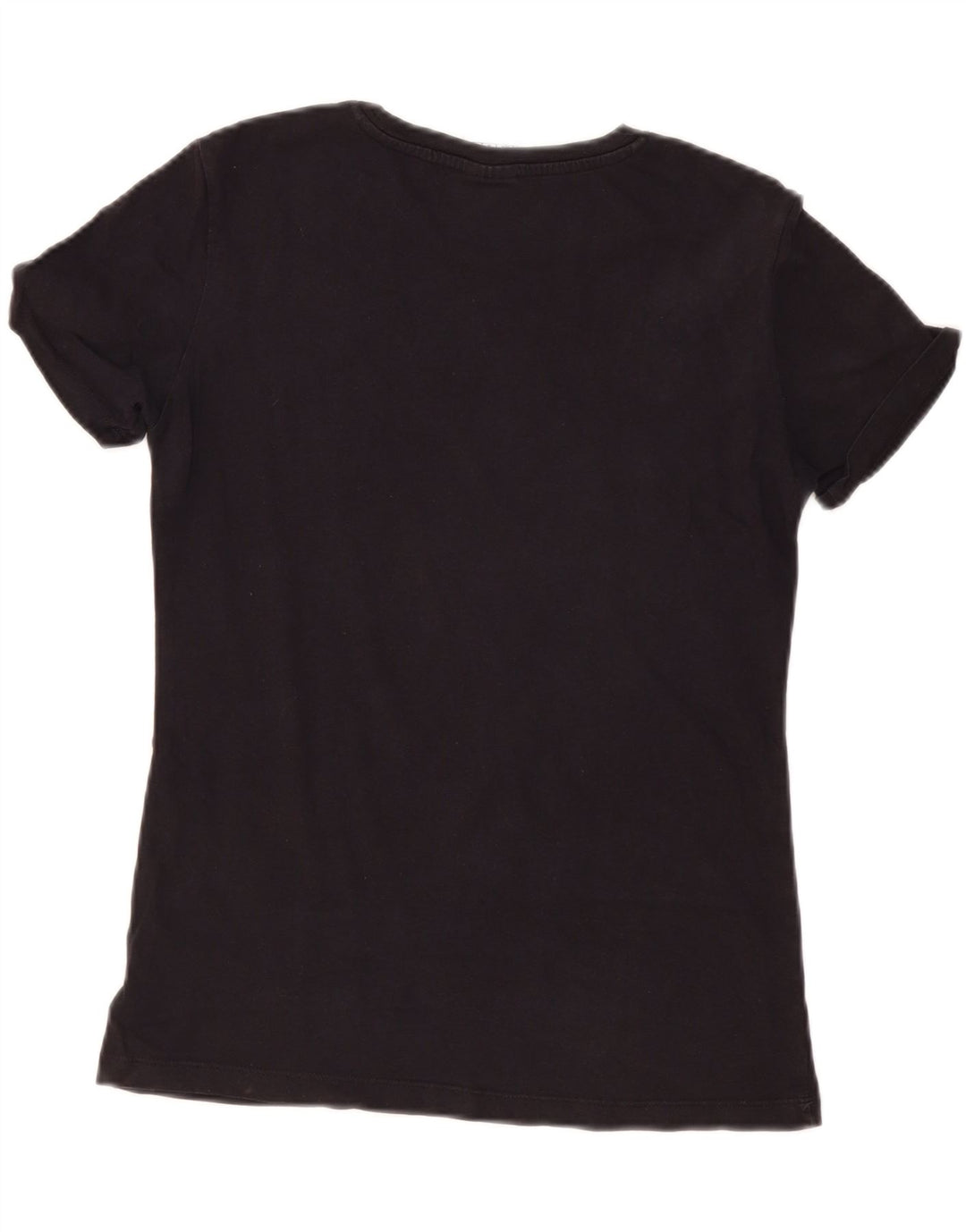 Champion Dame Grafisk T-Shirt Top UK 12 Medium Sort