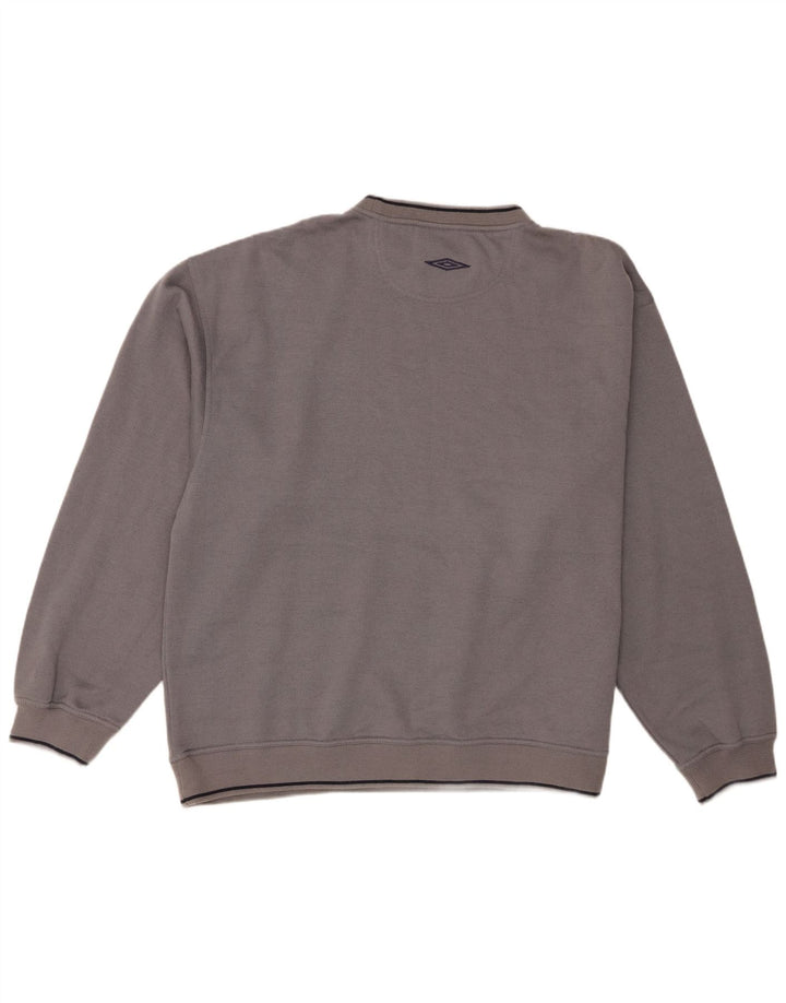 Umbro Herre Sweatshirt Jumper XL Grå Polyester