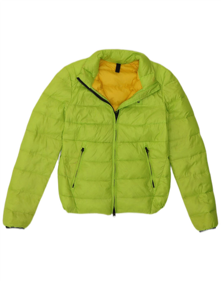 Blauer Womens Crop Polstret jakke UK 10 Lille grøn polyamid