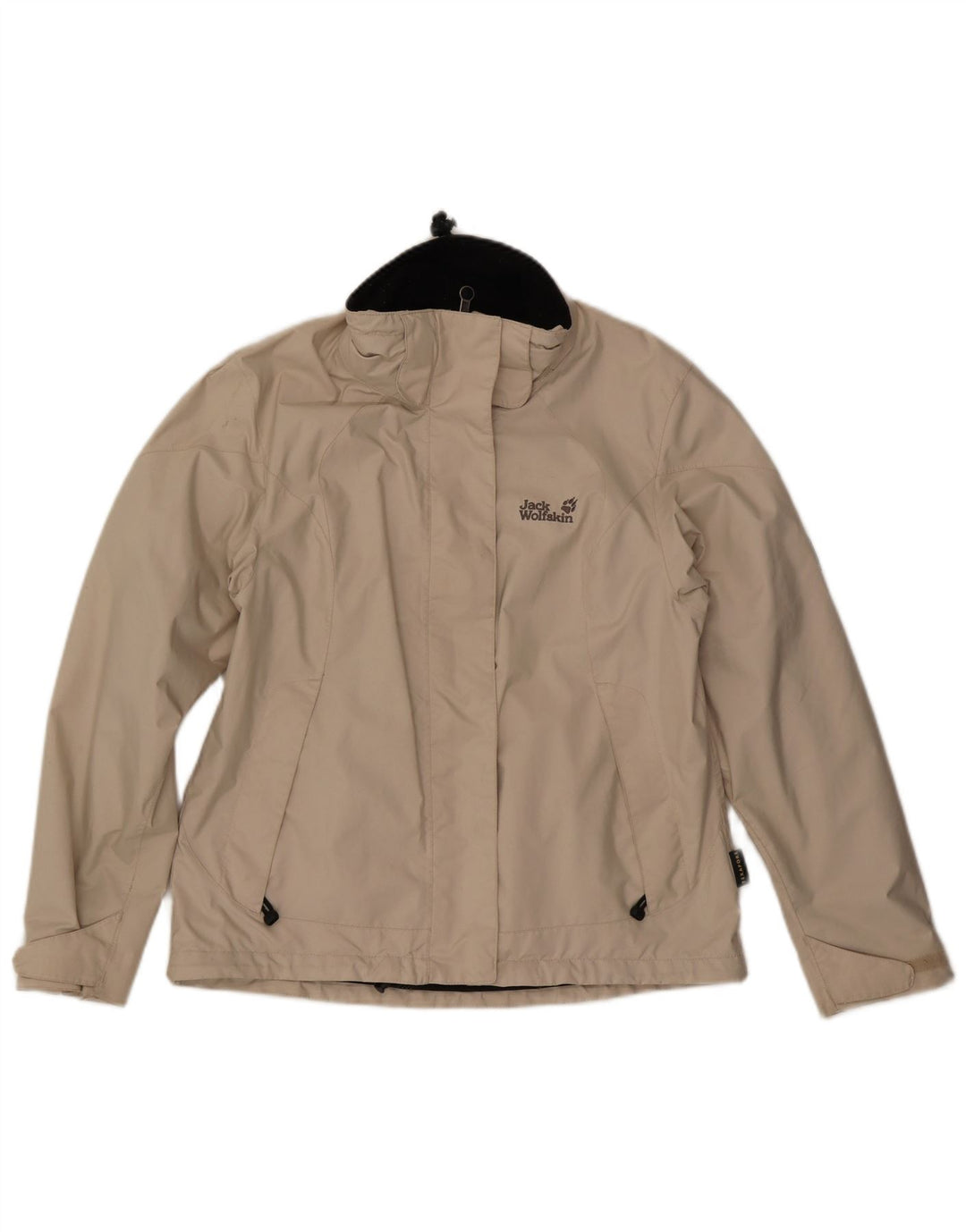 JACK WOLFSKIN Regnjakke til kvinder UK 12 Medium Beige Polyester