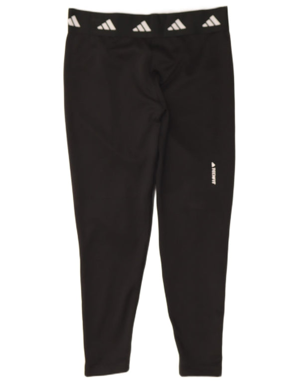 Adidas Dame Aeroready Grafiske Leggings UK 16/18 Large Black Polyester