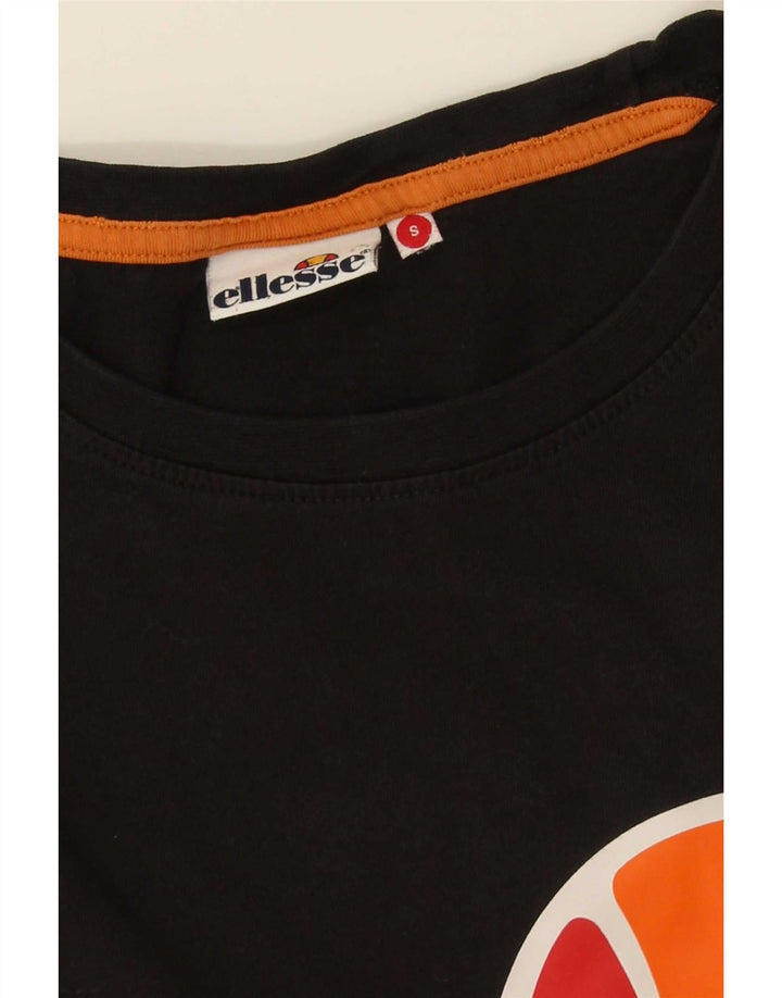 Ellesse Herre Grafisk T-Shirt Top Lille Sort