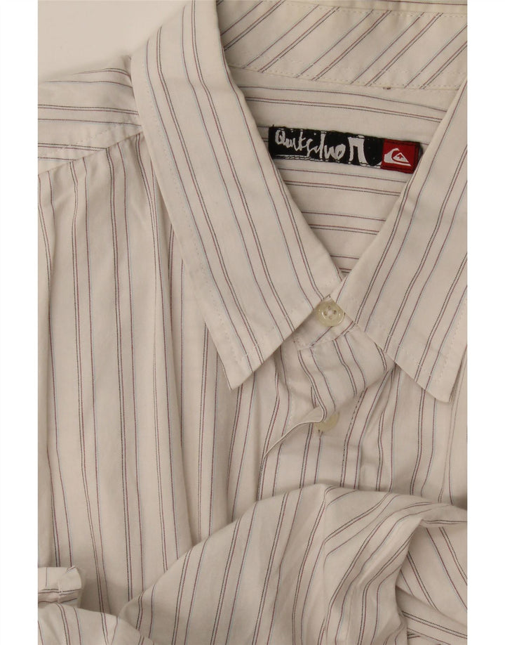 Quiksilver herreskjorte stor hvid stribet