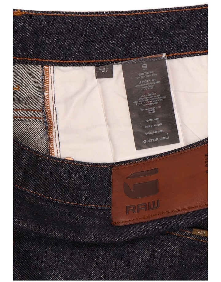 G-STAR Herre 3301 Straight Jeans W40 L34 Marineblå Bomuld