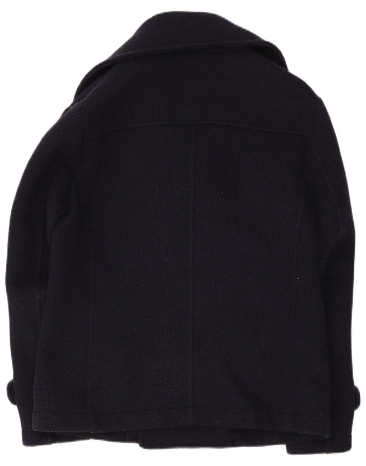 Marina Militare Herre Pea Coat UK 36 Small Navy Blue Wool