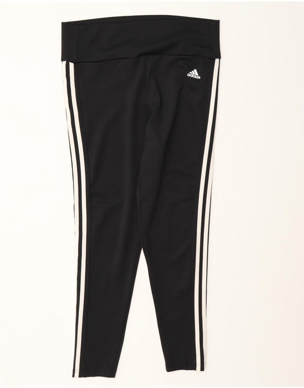 Adidas Aeroready Leggings til kvinder UK 16/18 Large Black Polyester