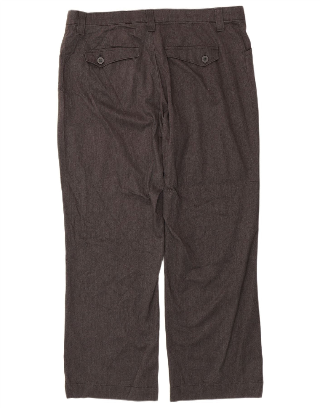 LEE Dame Højtaljede Lige Casual Bukser US 18 2XL W38 L29 Grå