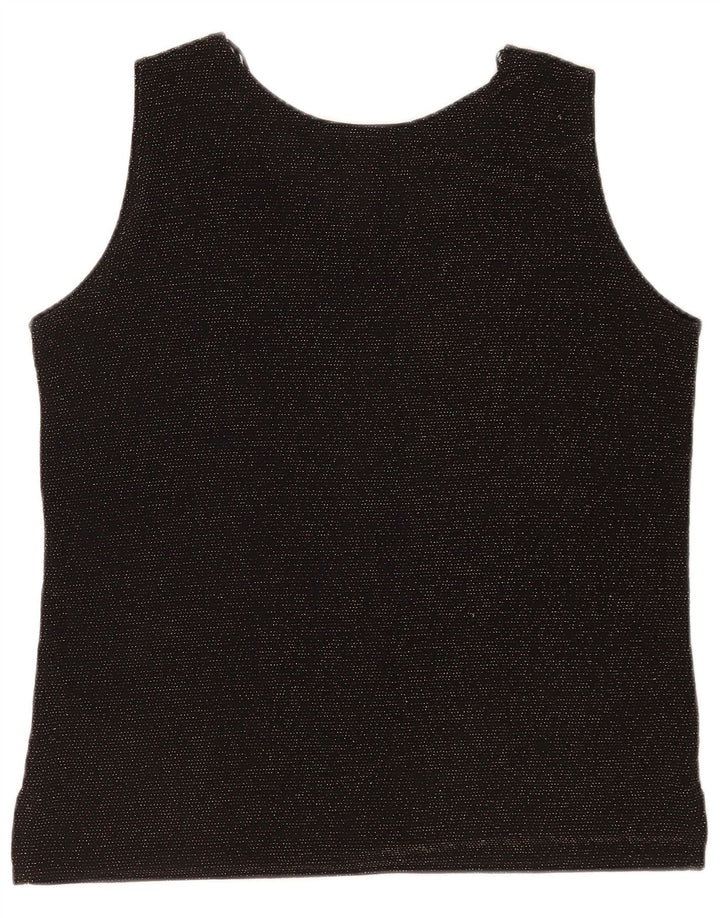 Gerard Dame ærmeløs bluse Top UK 14 Medium Black Flecked