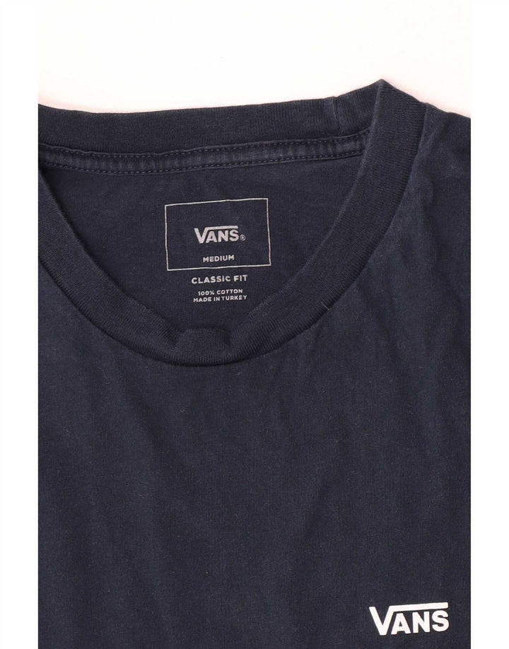 Vans Herre Classic Fit T-Shirt Top Medium Marineblå Bomuld
