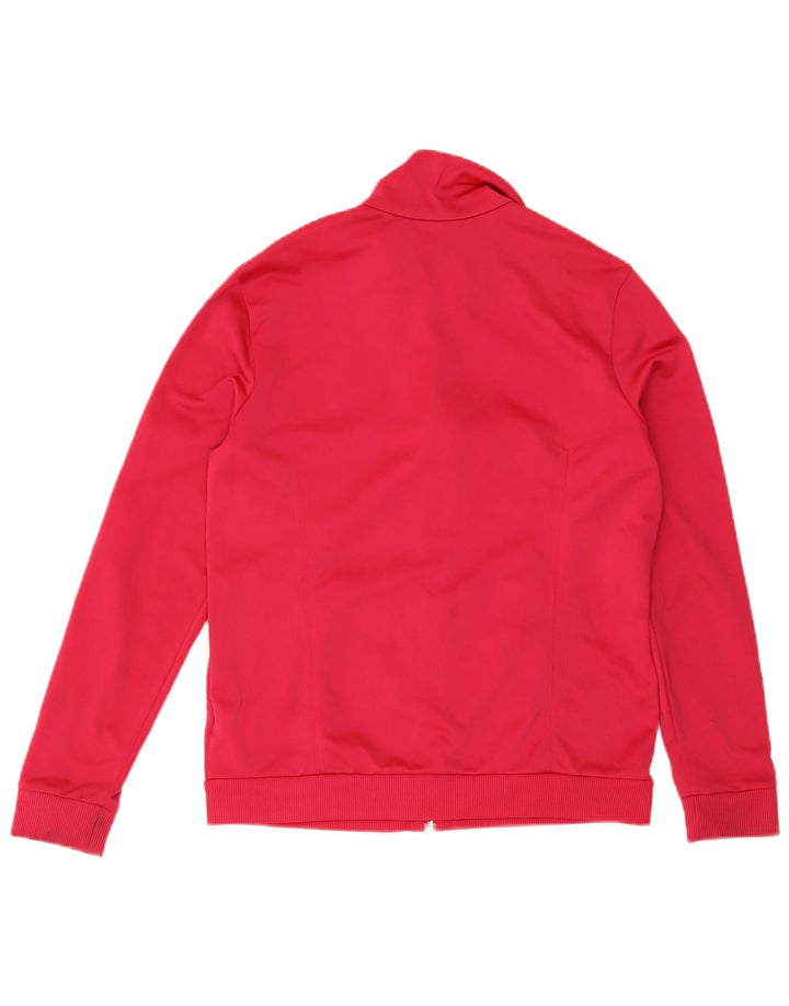 Adidas træningsdragt topjakke til kvinder UK 12/14 Medium Pink Polyester Sports