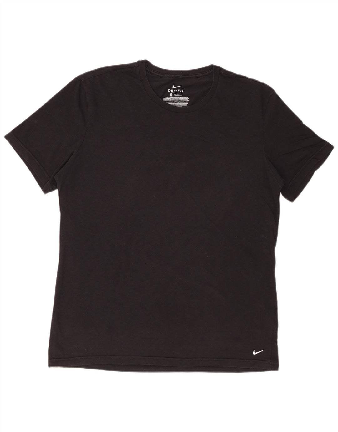 NIKE herre Dri Fit T-shirt top XL sort bomuld