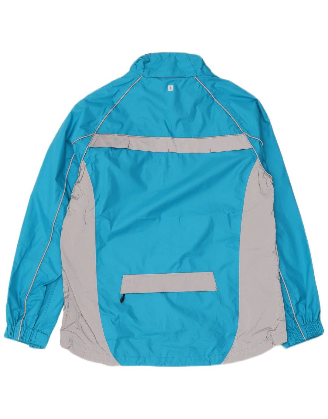 MOUNTAIN WAREHOUSE Womens Rain Jacket UK 16 Large Blue Colourblock