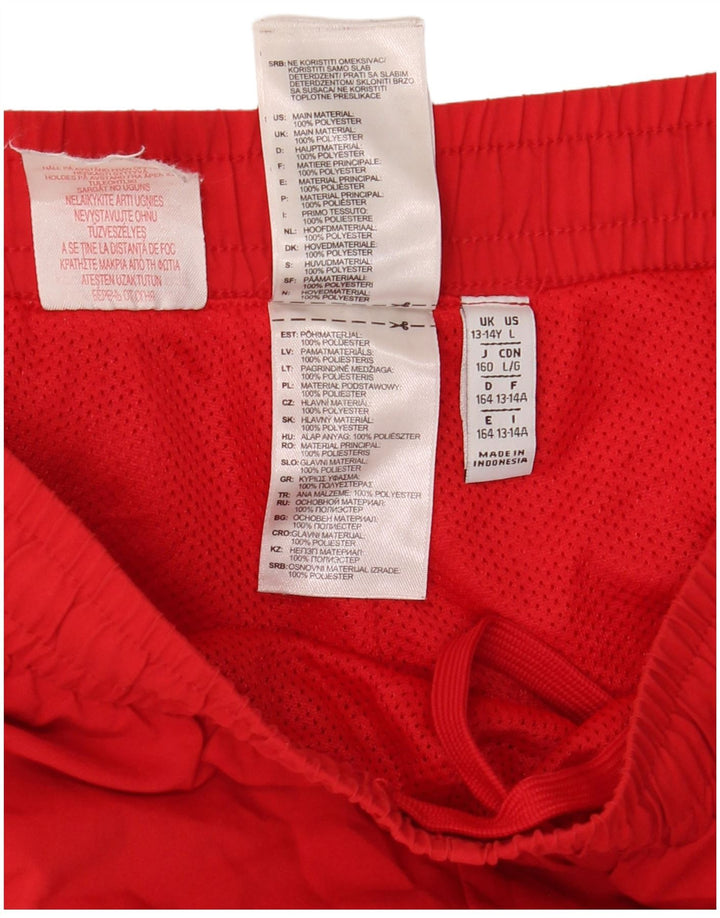 Adidas drenge sportsshorts 13-14 år rød polyester