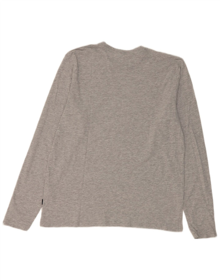 Mexx Herre Regular Fit Top Langærmet XL Grå Flecked Bomuld