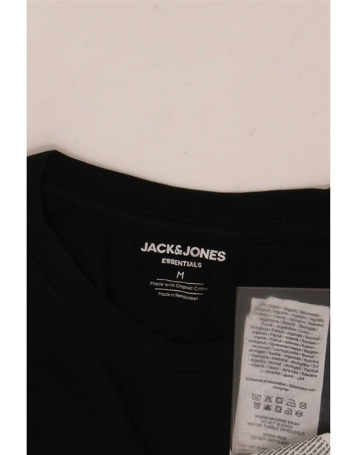 Jack & Jones Herre T-Shirt Top Medium Sort Bomuld