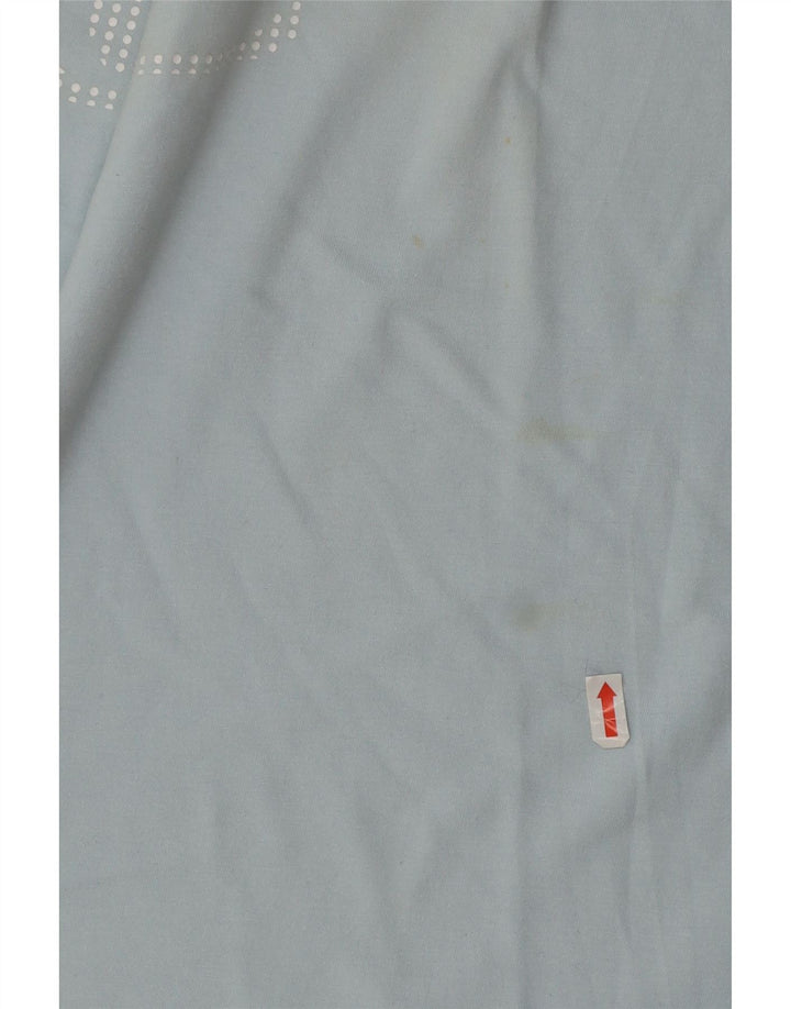 Fila Herre Grafisk T-Shirt Top Lille Blå Bomuld