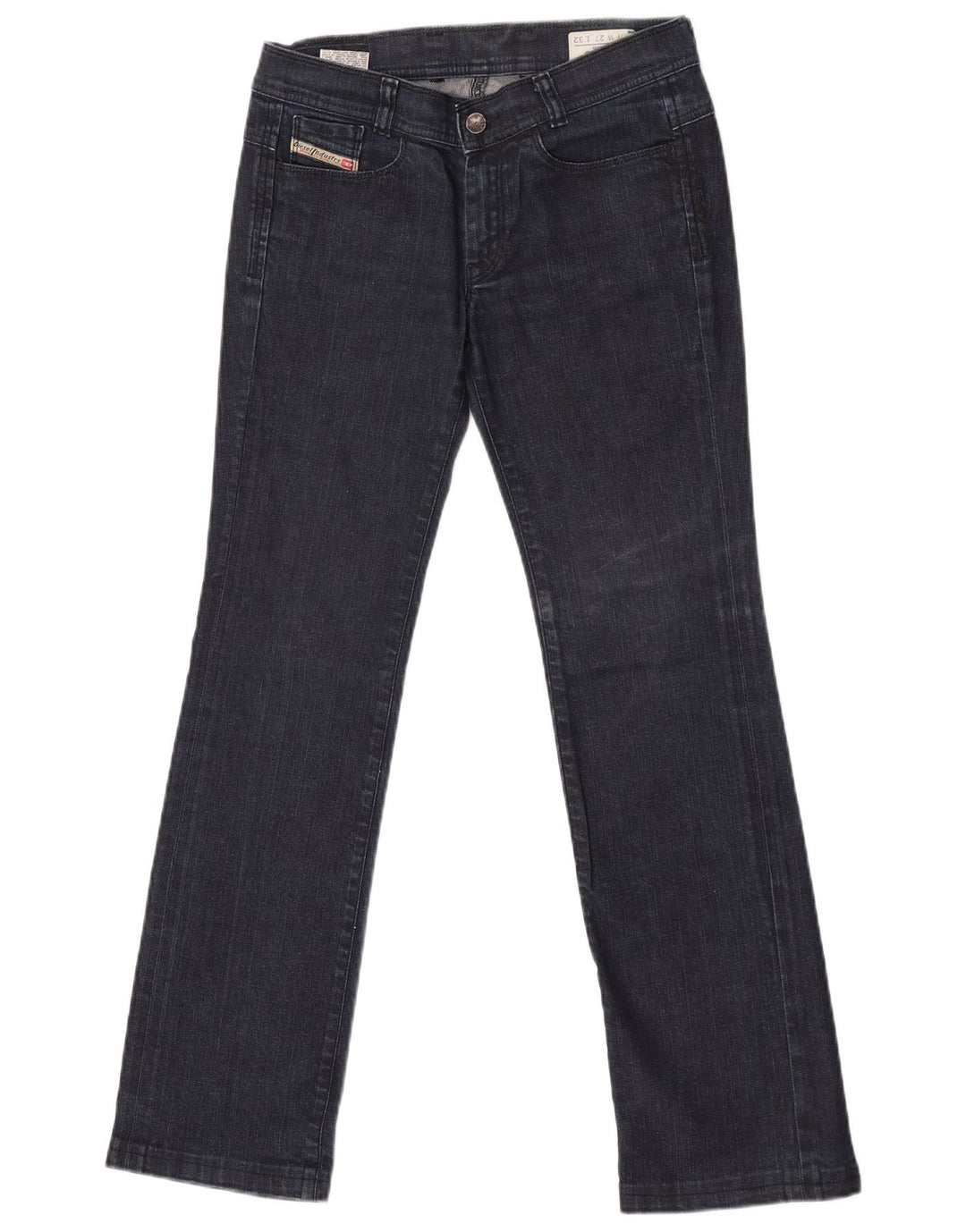 Diesel Dame Soozy Straight Jeans W27 L32 Marineblå Bomuld