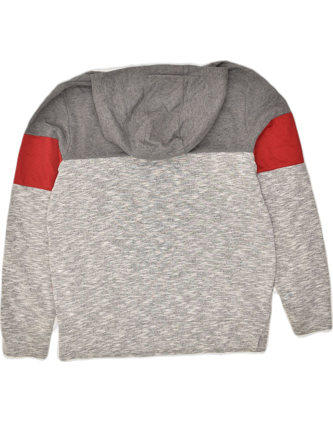 JACK & JONES Mens Hoodie Jumper Large Grey Colourblock Polyester | Vintage Jack & Jones | Thrift | Second-Hand Jack & Jones | Used Clothing | Messina Hembry 