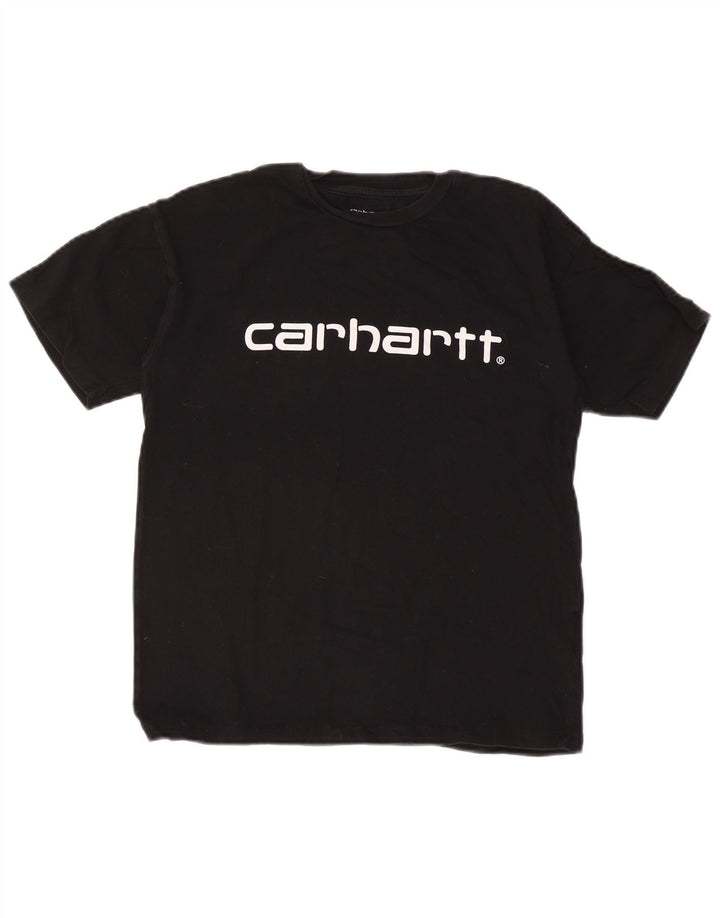 Carhartt Herre grafisk T-shirt Top Lille sort bomuld