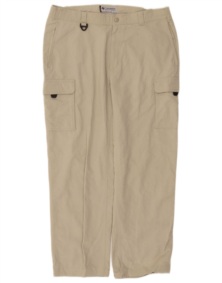 Columbia Herre Straight Cargo Bukser Medium W30 L28 Beige Nylon