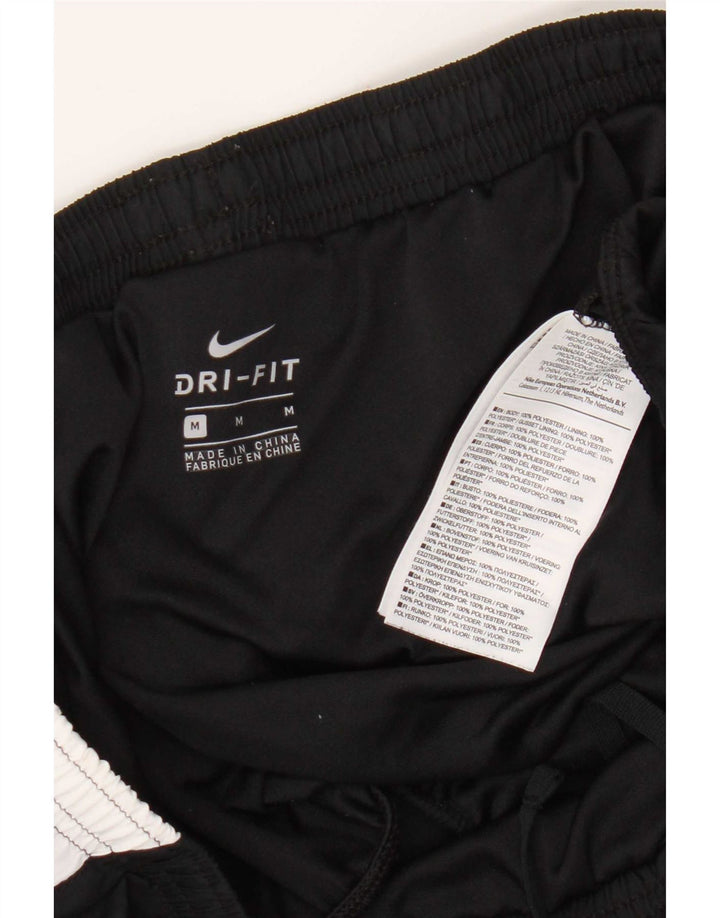 Nike Dame Dri Fit sportsshorts UK 14 Medium Sort Colourblock Polyester