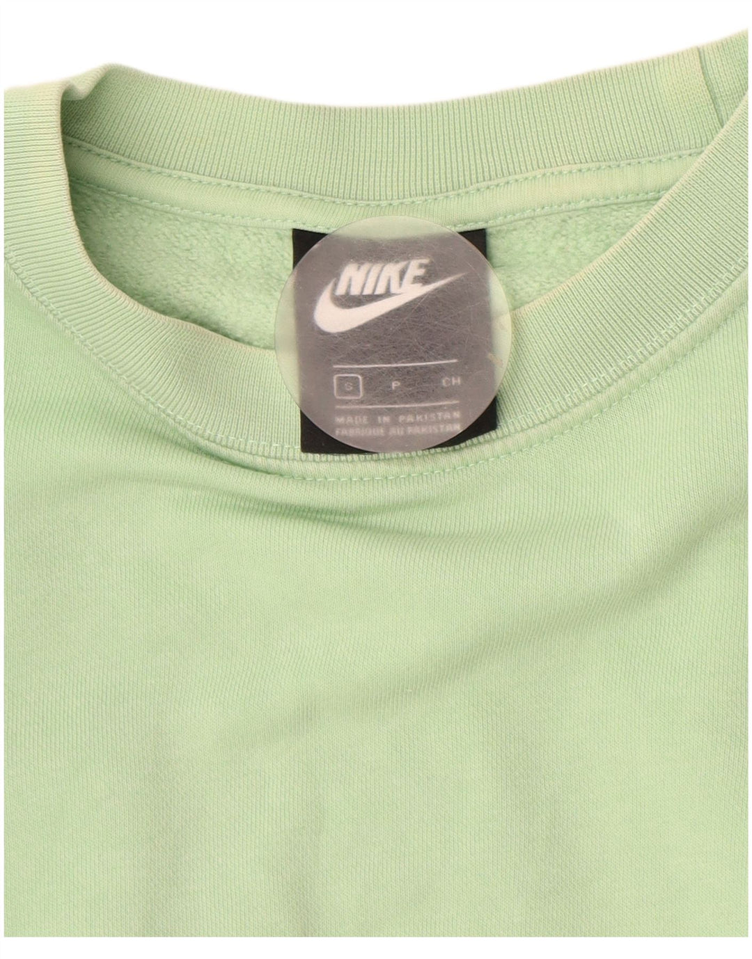 NIKE Oversized Sweatshirt Jumper UK 10 Lille grøn bomuld
