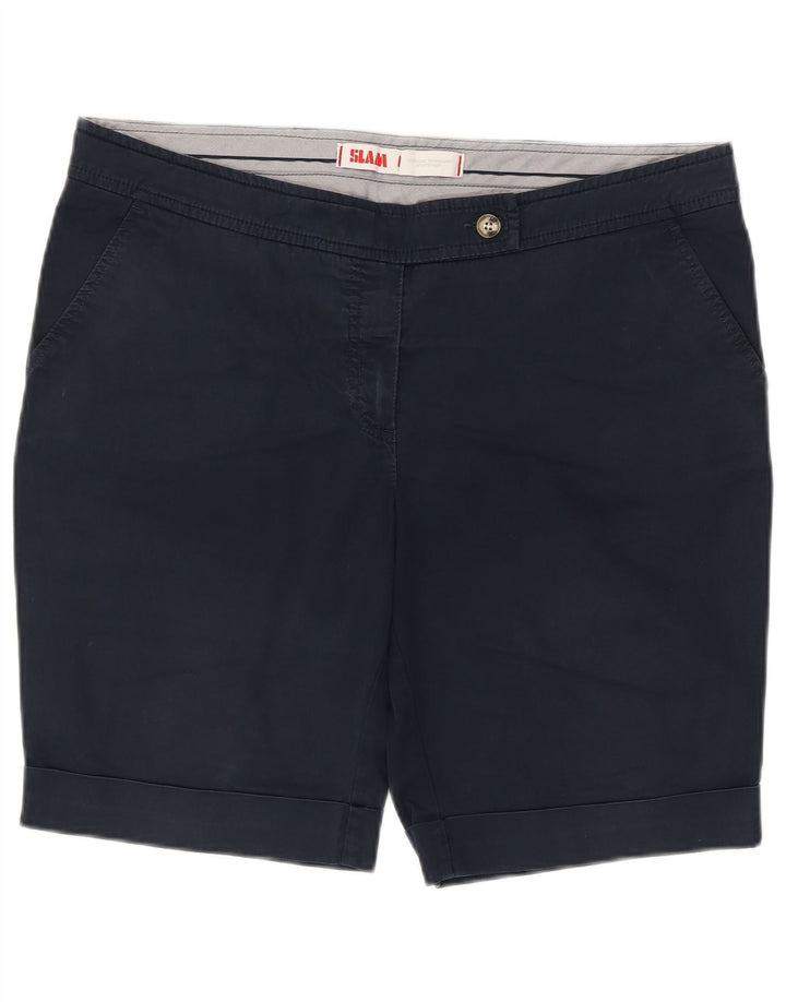 Slam Herre Chino Shorts IT 48 Medium W38 Marineblå Bomuld