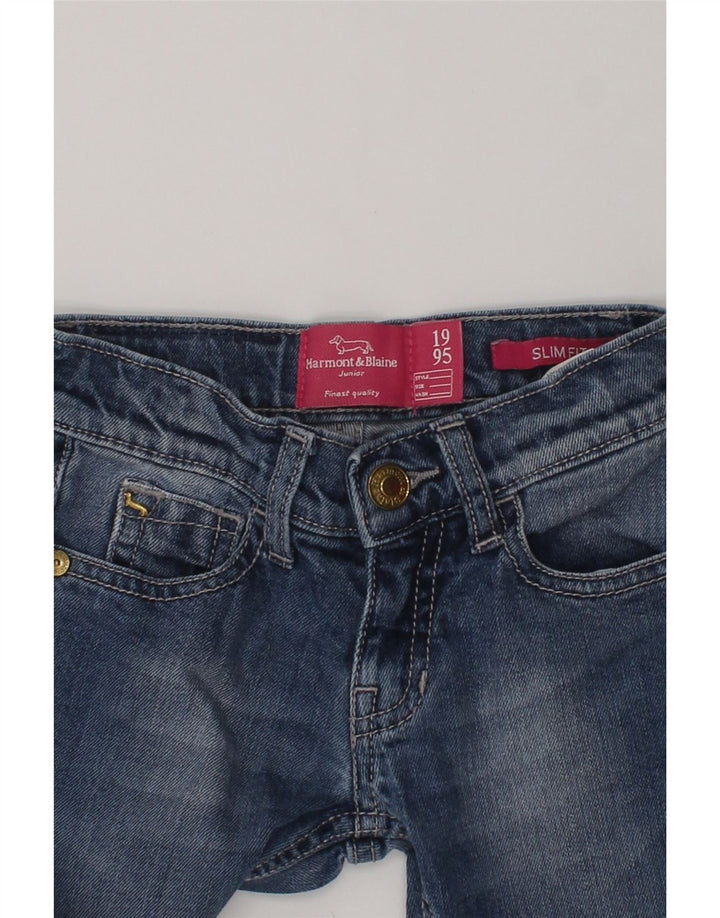 HARMONT & BLAINE Girls Slim Jeans 2-3 Years W20 L16 Blue Cotton | Vintage Harmont & Blaine | Thrift | Second-Hand Harmont & Blaine | Used Clothing | Messina Hembry 