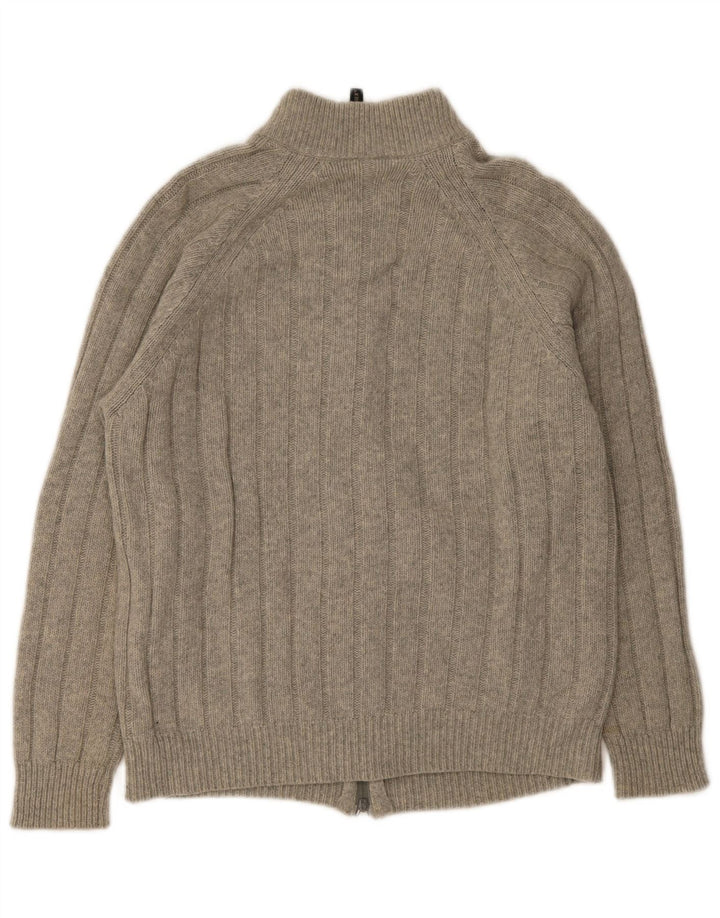 Avirex herre cardigan sweater mellemgrå uld